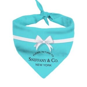 High Fashion Blue Dog Bandana Scarf